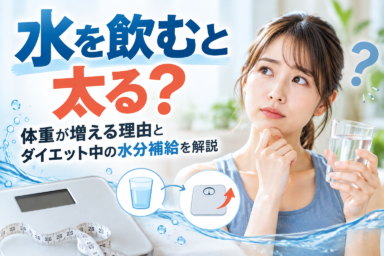 [水を飲むと太る？体重が増える理由とダイエット中の水分補給を解説]のサムネイル